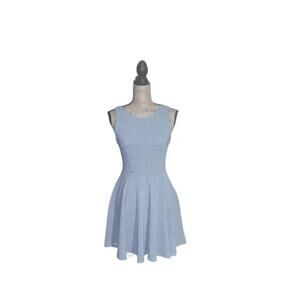 Altar'd State Dress Sleeveless Ribbed Fit & Flare Gray Size Medium